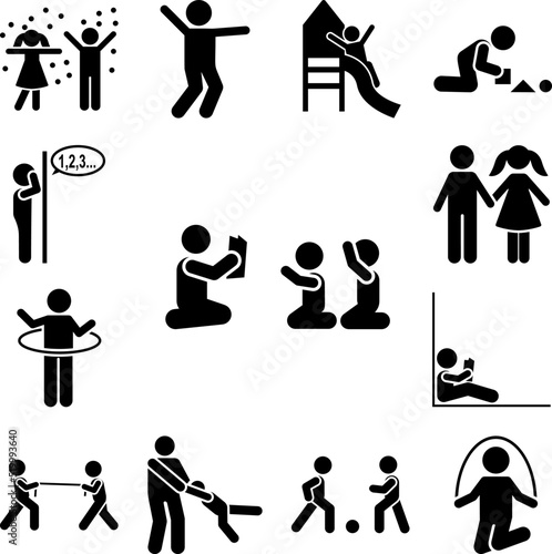Teacher, children, lesson, book, study icon in a collection with other items