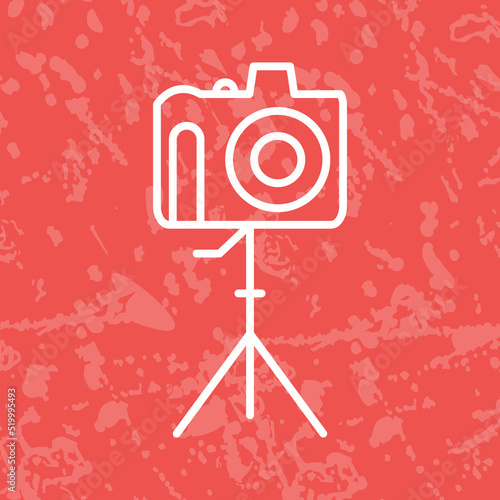 Unique Camera on Stand Vector Icon