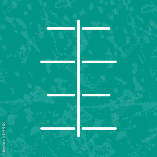 Unique Center Align Vector Icon