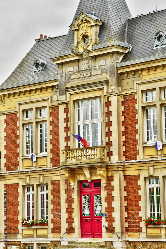 Ecouis, France - july 7 2022 : the town hall