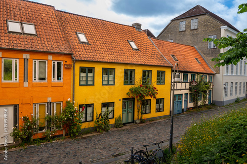 old houses in the town