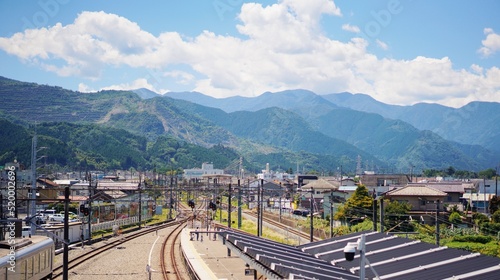 真夏の埼玉県秩父市/ 西武秩父駅