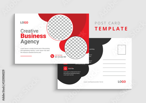 Corporate business postcard template
