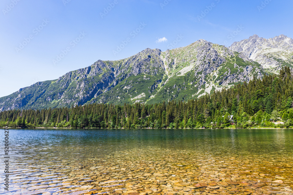 Poprad Mountain Lake, or Popradske Pleso, is the mountain lake located in the High Tatras, Slovakia