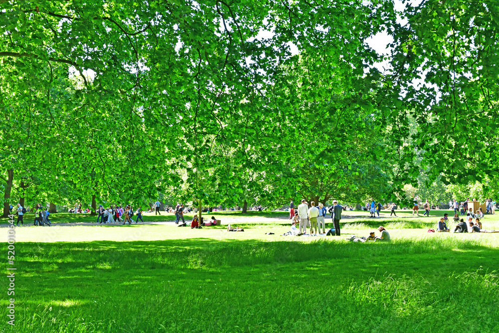 London; England - june 25 2022 : Green Park district