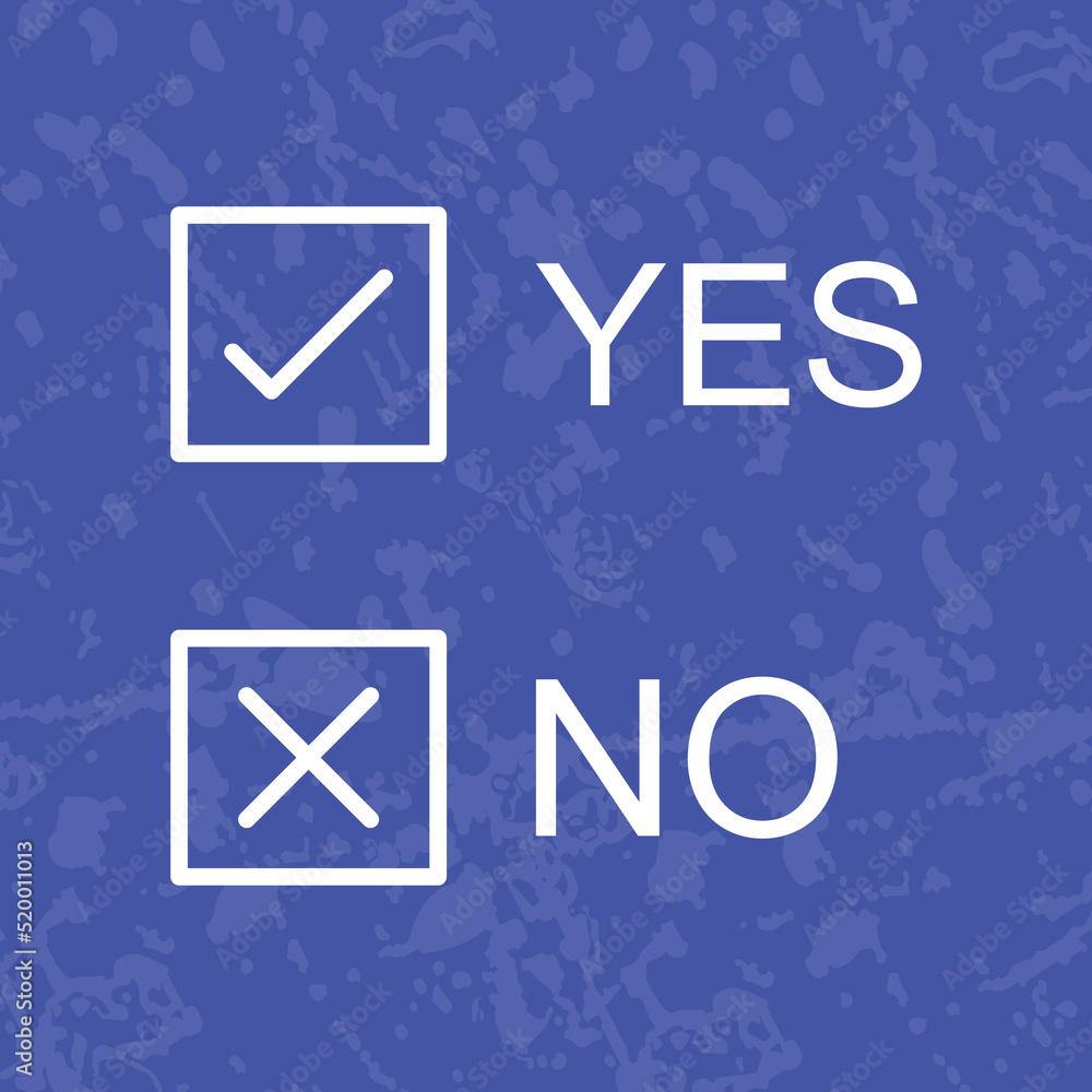 Naklejka premium Yes No Option Icon
