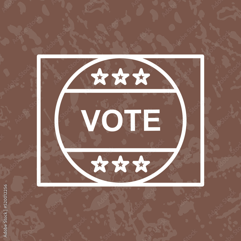 Vote Sticker Icon