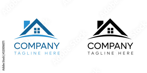 Real Estate vector logo design template. House abstract concept icon.
