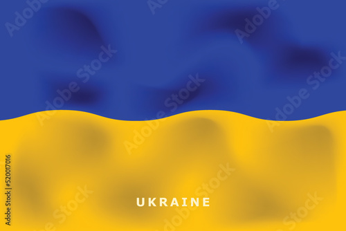 National flag of Ukraine. Realistic pictures flag