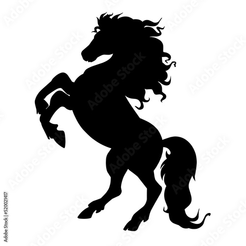 jumping horse silhouette vector eps