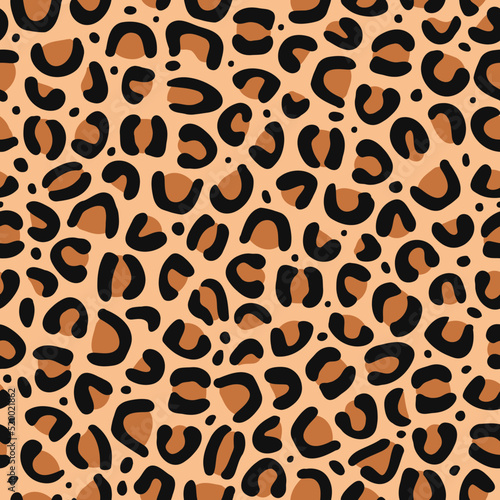 Leopard skin seamless pattern art.Vector style cartoon illustration design wallpaper.Leopard,jaguar skin fur seamless pattern concept