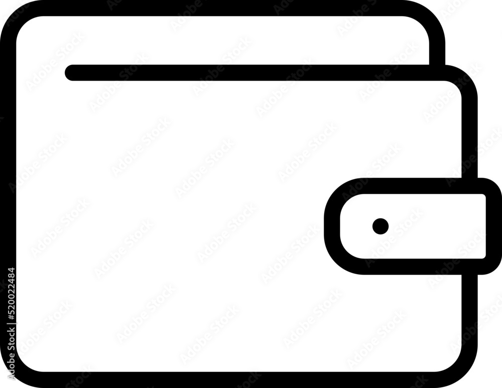 Wallet outline icon Wallet outline icon