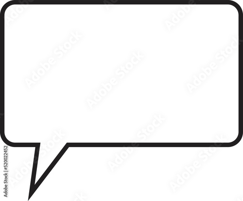 Chat message in speech bubble icon vector  isolated on white background.