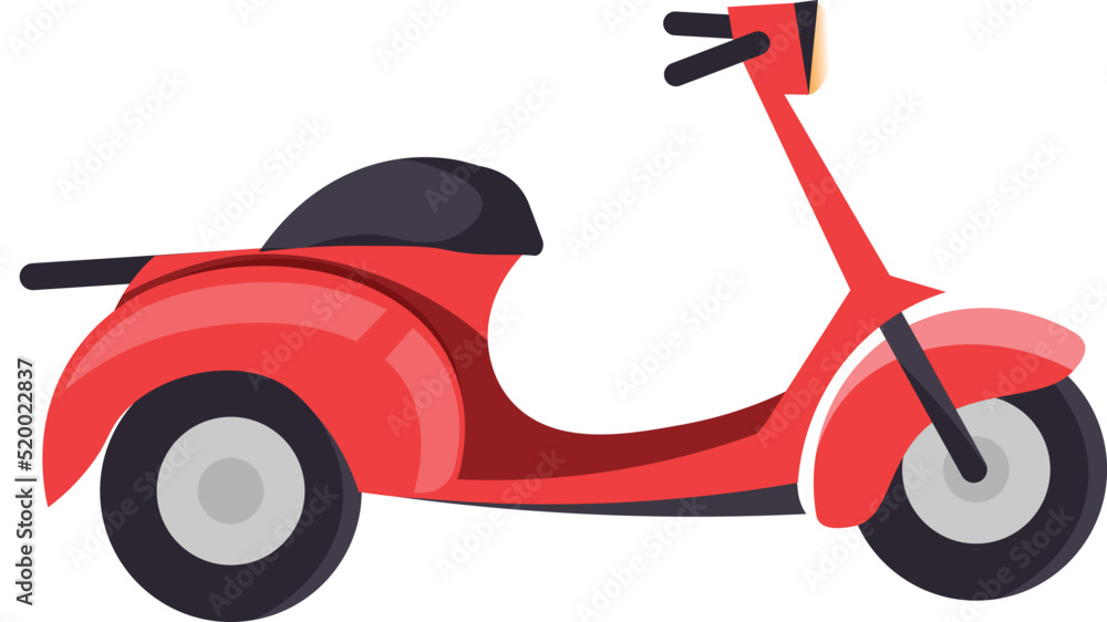 Red Scooter icon Online delivery service, online order tracking, home delivery, shipping Red Scooter icon Online delivery service, online order tracking, home delivery, shipping