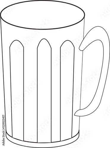 A Simple Elegant Mug Line Art Design