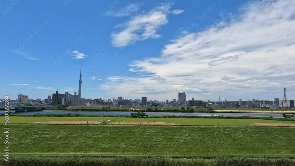 車の車窓から 東京の風景 車の車窓から 東京の風景
