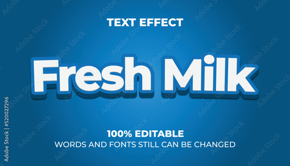 3D Blue Bold editable Text Effect 3D Blue Bold editable Text Effect