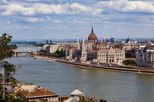 The city of Budapest with the parliament building  © hecke71