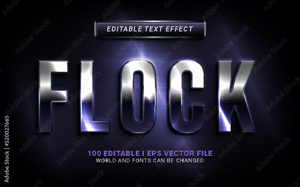 flock text effect flock text effect