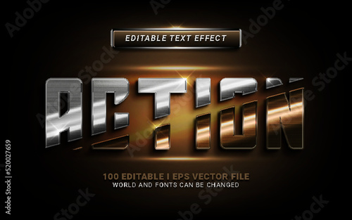action 3d text effect