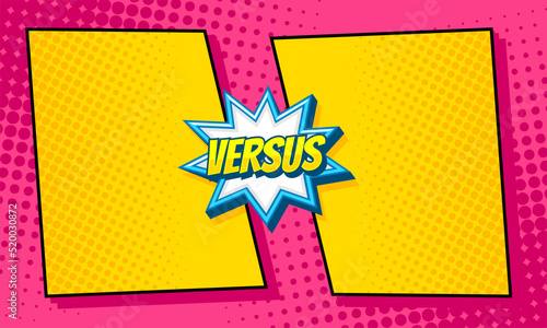 Comic versus template background design