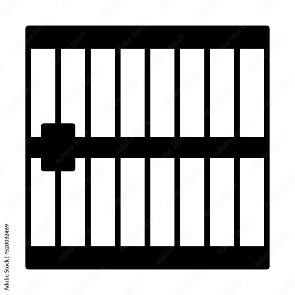 Correctional facility Gate Symbol, Jail Bars Vector Icon Design, Law Firm and Legal institutions Stock illustration, Prison Concept Correctional facility Gate Symbol, Jail Bars Vector Icon Design, Law Firm and Legal institutions Stock illustration, Prison Concept