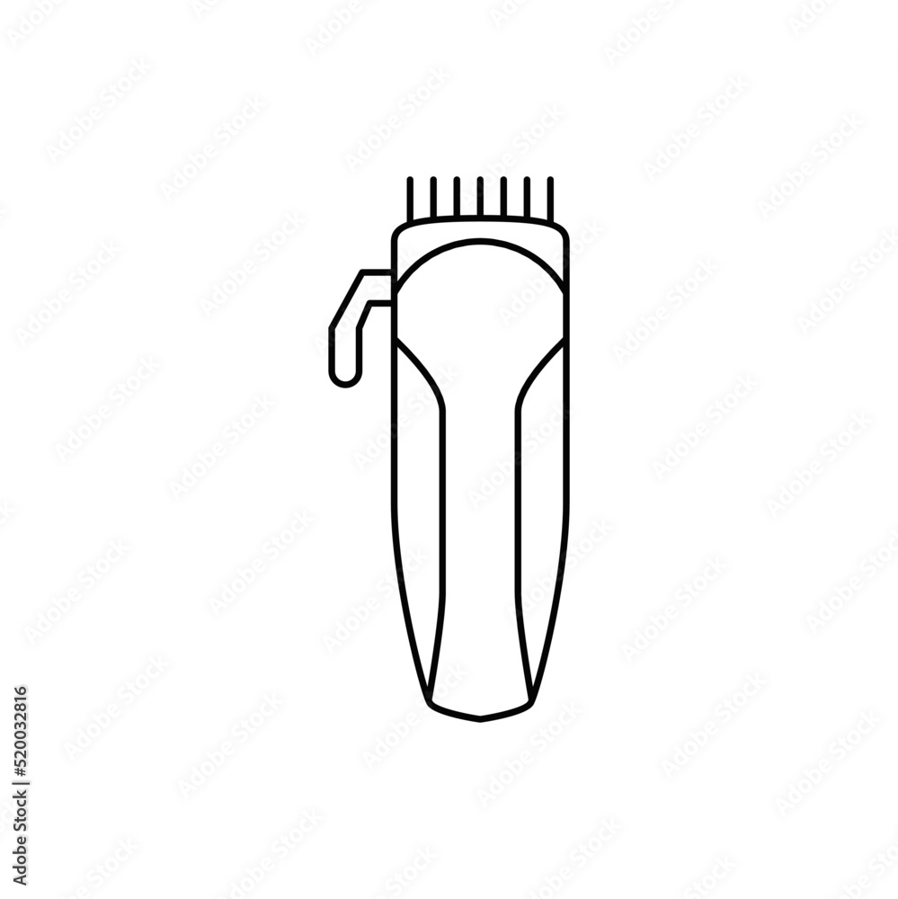 electric shaver, electric razor icon in line style icon, isolated on white background electric shaver, electric razor icon in line style icon, isolated on white background
