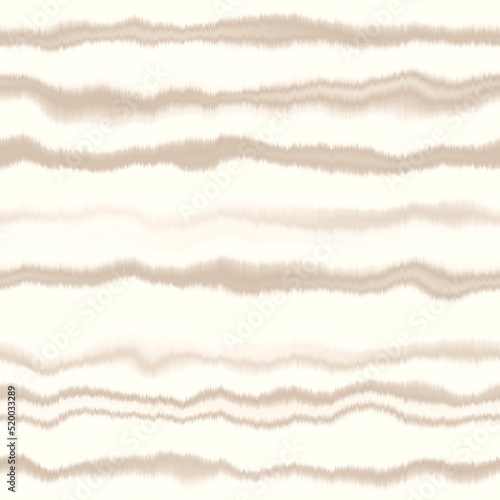 Minimal ecru jute wavy stripe texture pattern. Two tone washed out beach decor background. Modern rustic brown sand color design. Seamless striped distress pattern for shabby chic coastal living. 