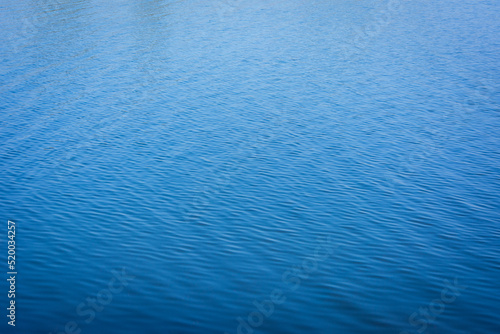 Blue tones water waves surface as background