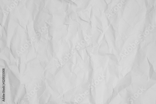 White texture background. Crumpled paper. 