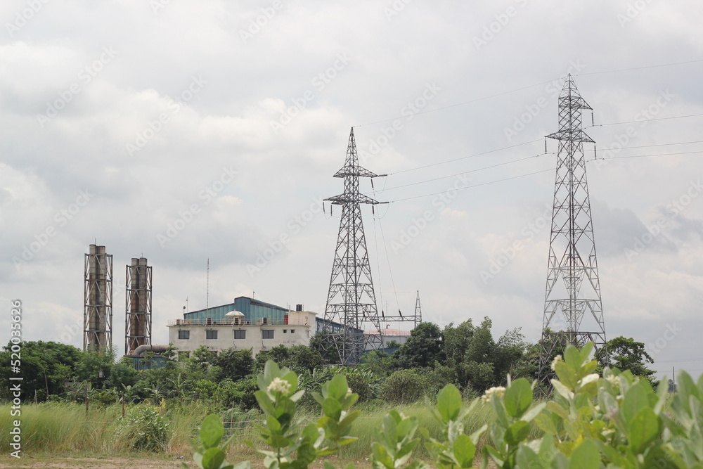 Network tower landscape, Communication Tower Network tower landscape, Communication Tower