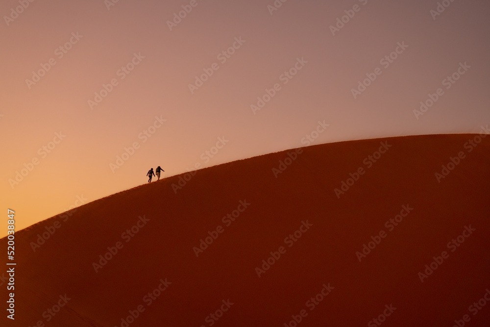 Sunrise in Namib Desert in Namibia, Africa Sunrise in Namib Desert in Namibia, Africa