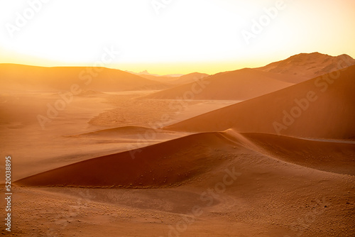 Sunrise in Namib Desert in Namibia  Africa