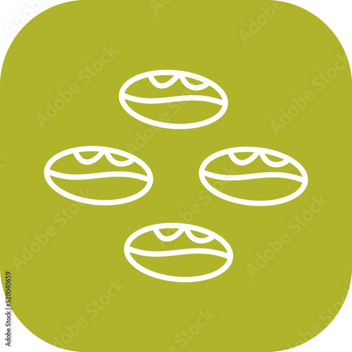 Coffee Beans Vector Icon