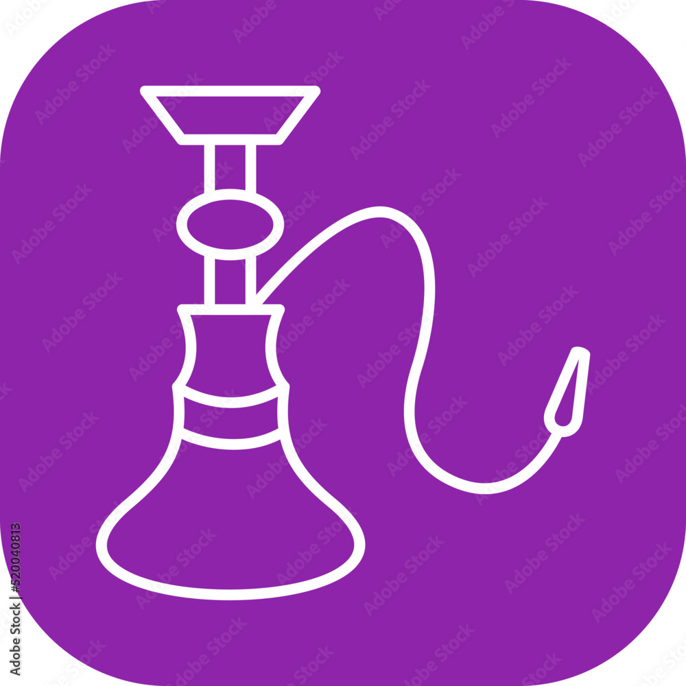 Unique Hookah Vector Icon Unique Hookah Vector Icon