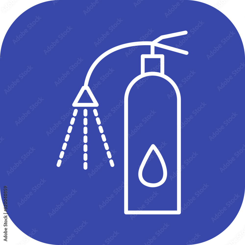 Unique Using Extinguisher Vector Icon Unique Using Extinguisher Vector Icon