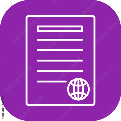 Unique Press Releases Vector Icon
