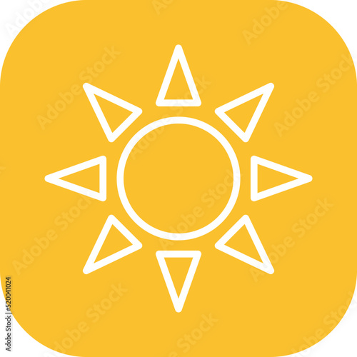 UV Radiation Vector Icon