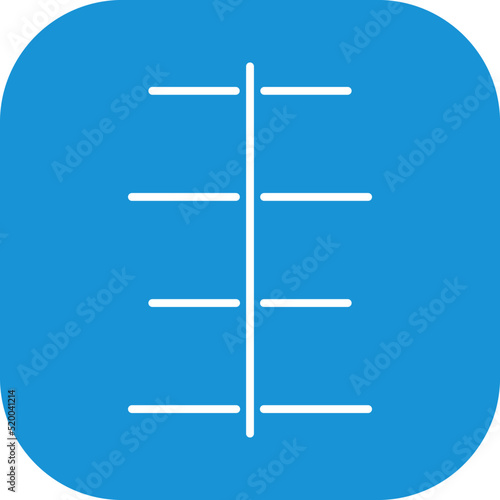 Unique Center Align Vector Icon