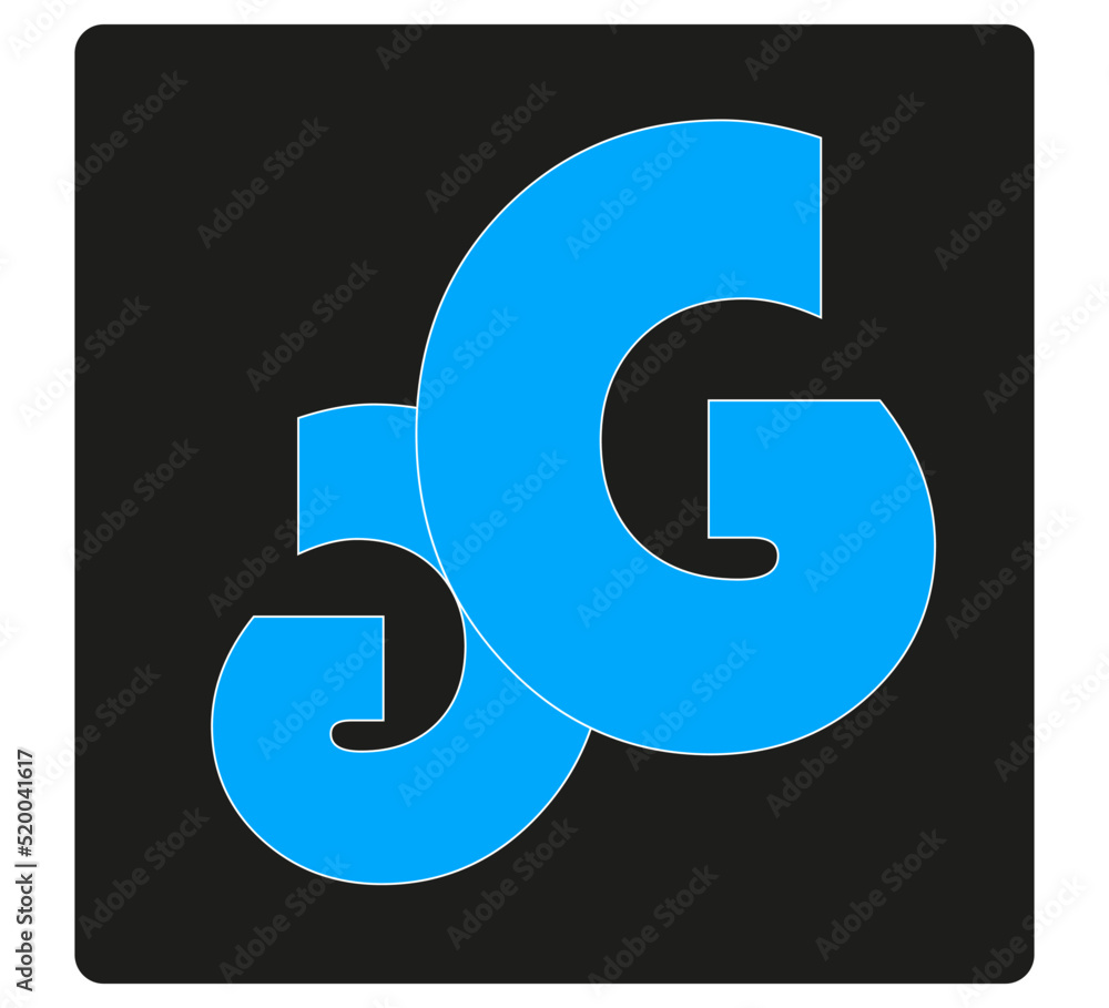 Vector logo. Abstraction. Sign on a black background. Art design. Figure. Symbol and letter G. Vector drawing. Name of the company. Logo. Graphic element. Design. Vector logo. Abstraction. Sign on a black background. Art design. Figure. Symbol and letter G. Vector drawing. Name of the company. Logo. Graphic element. Design.