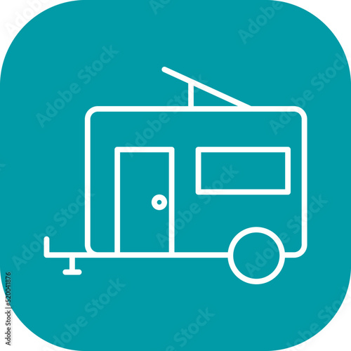 Trailer Vector Icon photo