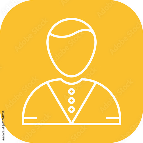 Casino Dealer Vector Icon