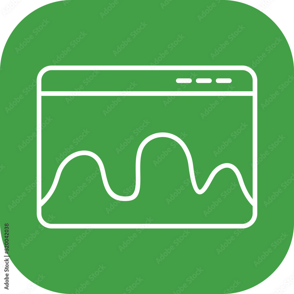 Webpage Statistics Vector Icon Webpage Statistics Vector Icon