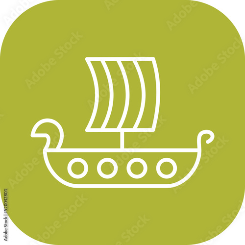 Viking Ship Icon