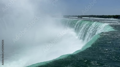 Slow motion video of Niagara Falls, view from Canadian side, Ontario, Canada photo