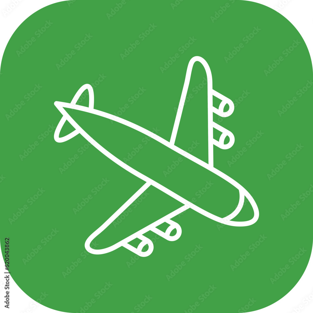 Landing Airplane Icon Landing Airplane Icon