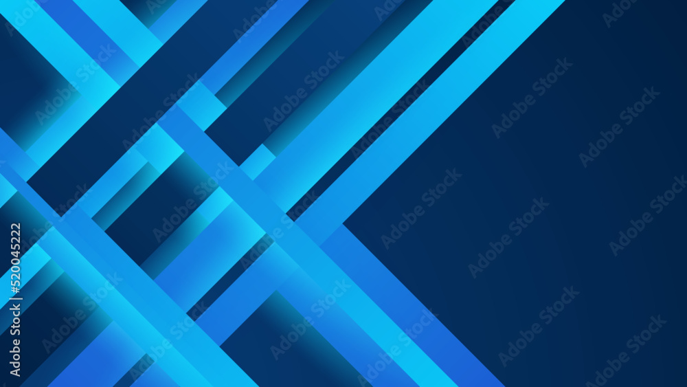 Fototapeta premium Modern simple shape blue design background