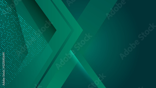 Modern dark green abstract geometric background wallpaper design. Design for poster, template on web, backdrop, banner, brochure, website, flyer, landing page, presentation, certificate, and webinar