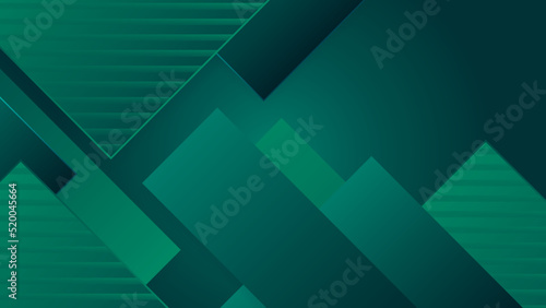 Modern dark green abstract geometric background wallpaper design. Design for poster, template on web, backdrop, banner, brochure, website, flyer, landing page, presentation, certificate, and webinar