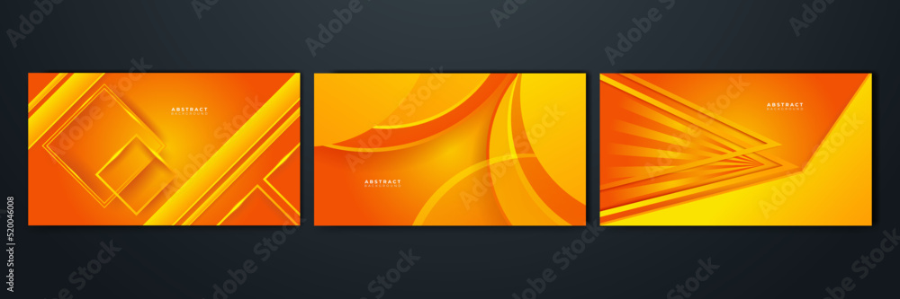 Modern orange and yellow gradient abstract background. Design for ...